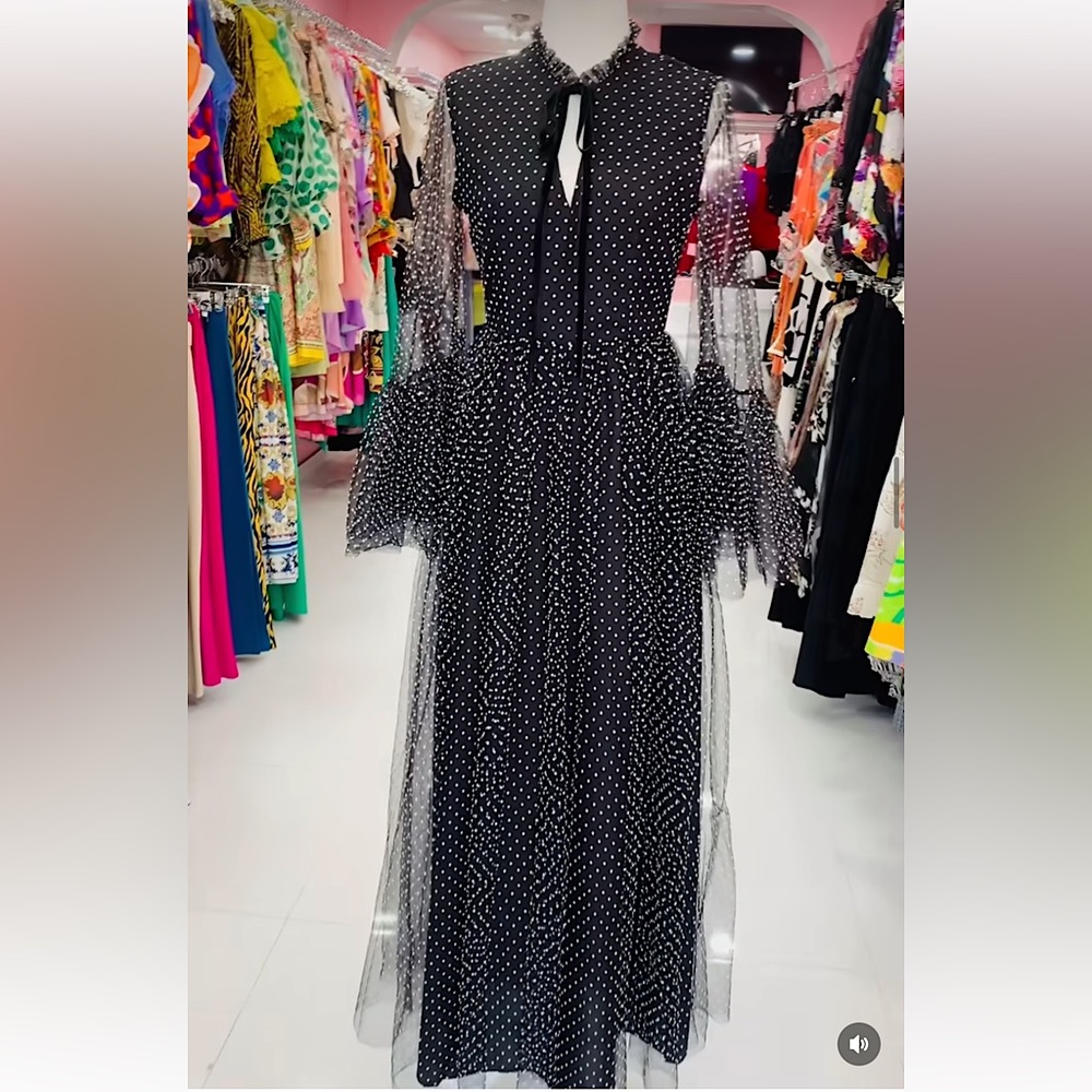 Polkadot Maxi Dress